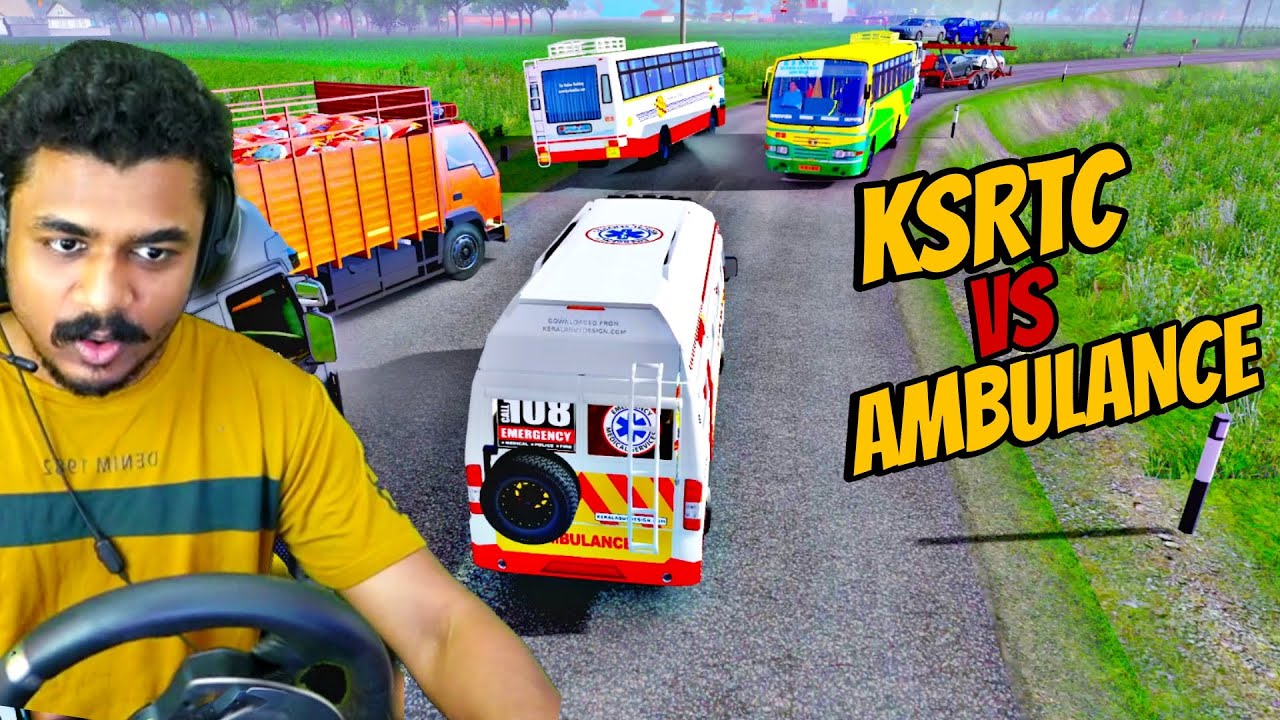 KSRTC VS AMBULANCE RISKY RIDE പണി പാളുമോ 😮 Maalbro Gaming
