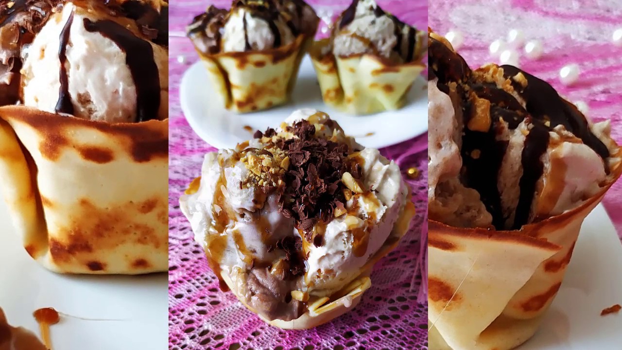 Recette glace maison 2 ingrédients | آيس كريم 3 نكهات سهلة و اقتصادية بمكونين فقط