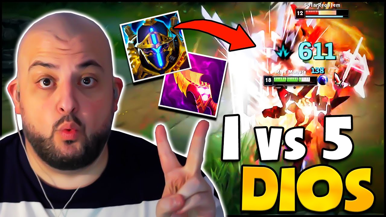 🔥 1VS5 BRUTAL MORDEKAISER SPLITPUSH DESTROZA LA PARTIDA