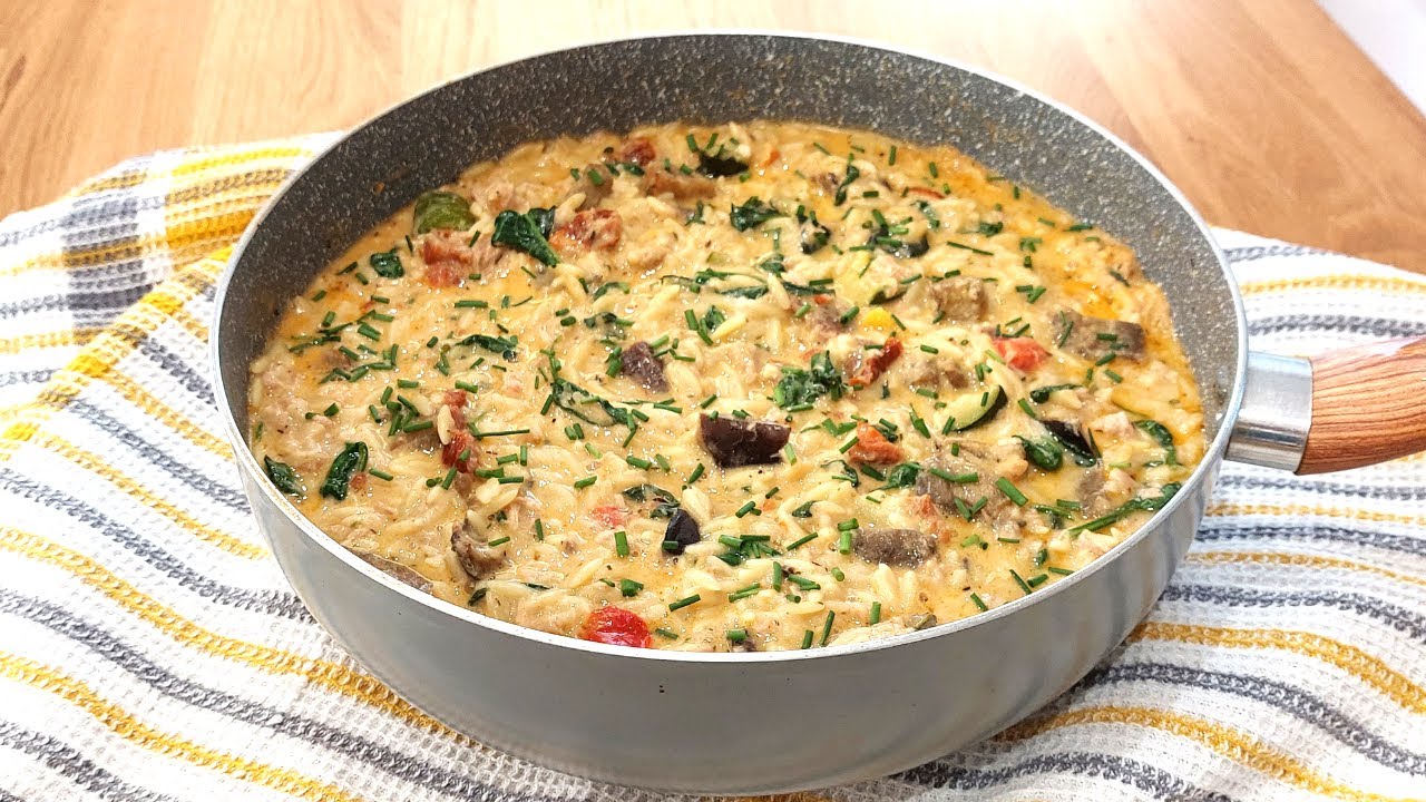 ONE POT PASTA Orzo, Boursin et Thon - recette facile et rapide 😋 - n&deg;490