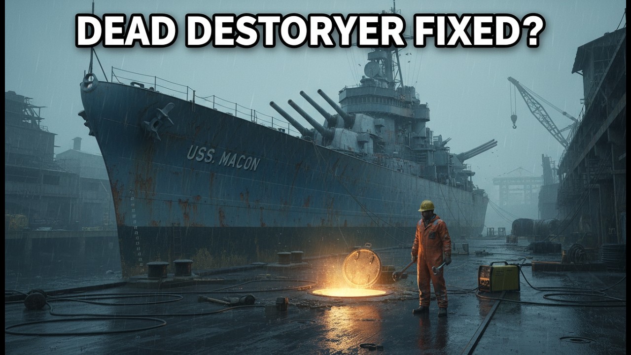 We Brought a Rusted WWII Destroyer Back to Life | ASMR Restoration 🛠️⚓