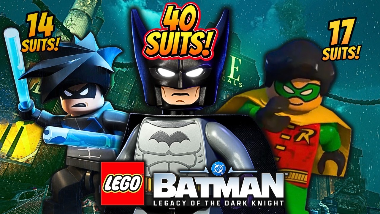 ВСЕ 120+ подтвержденных костюмов в LEGO Batman: Legacy of the Dark Knight