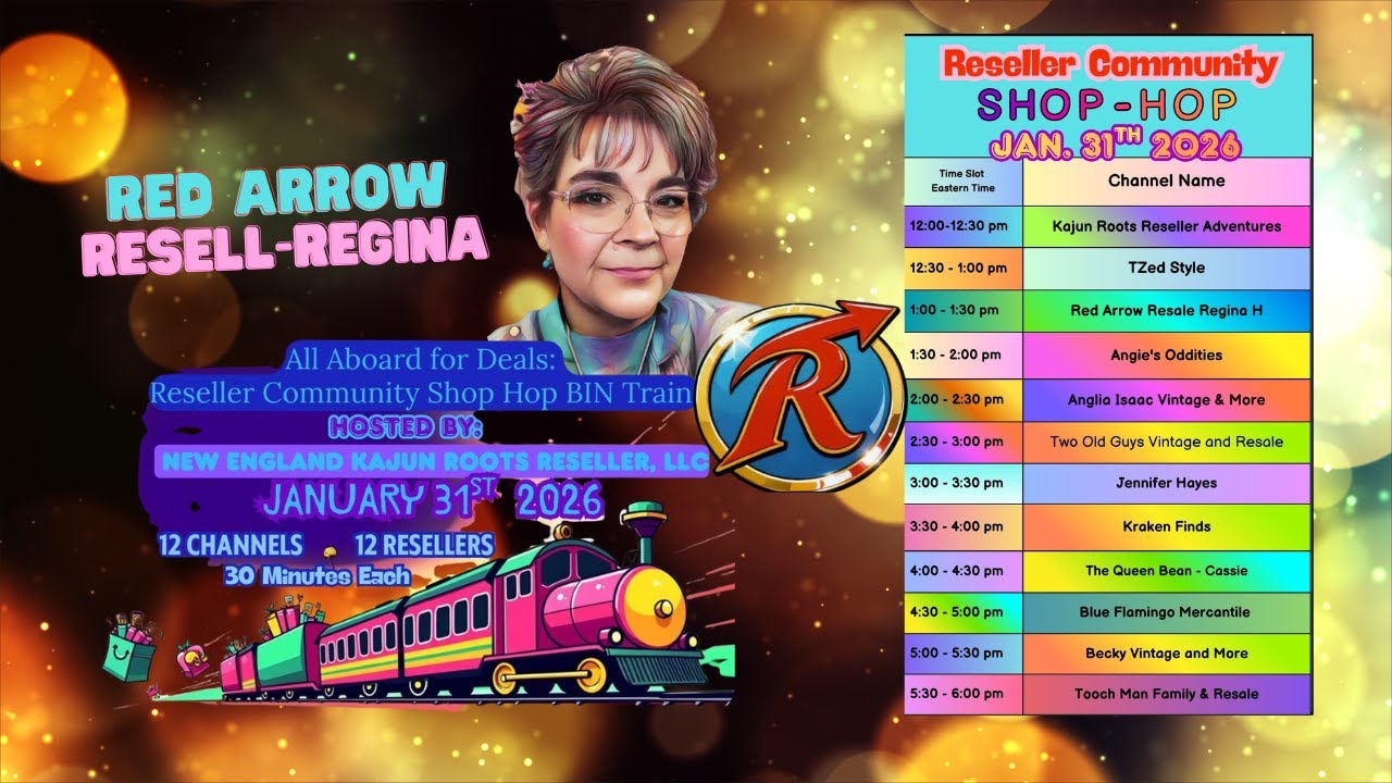 Reseller Community Shop Hop ~ January 31, 2026 ~ RED ARROW RESELL-REGINA