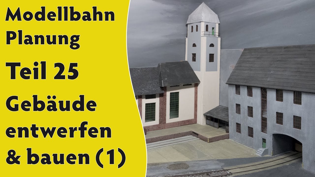 Modellbahn: Planung Teil 25 – Gebäude entwerfen & bauen (1) (H0, Spur 0 und größer) [subtitles]