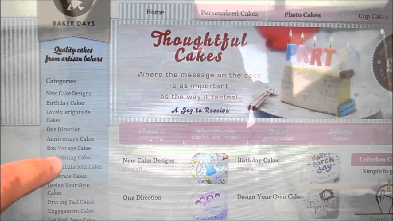 Baker days letterbox Personalise Cake Review