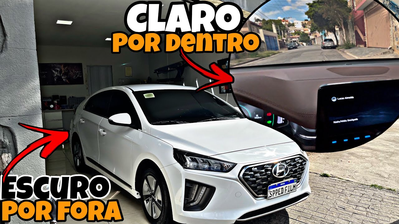 COLOQUEI INSULFILM NANO CERÂMICA e LEDs NO HYUNDAI IONIQ✅ uber | 99 pop