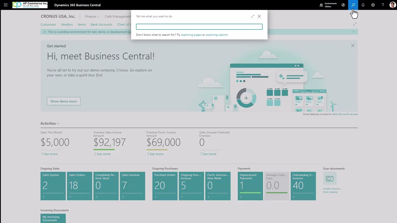 Entering Customers, Sales Orders, and Returns in Dynamics 365 Business Central