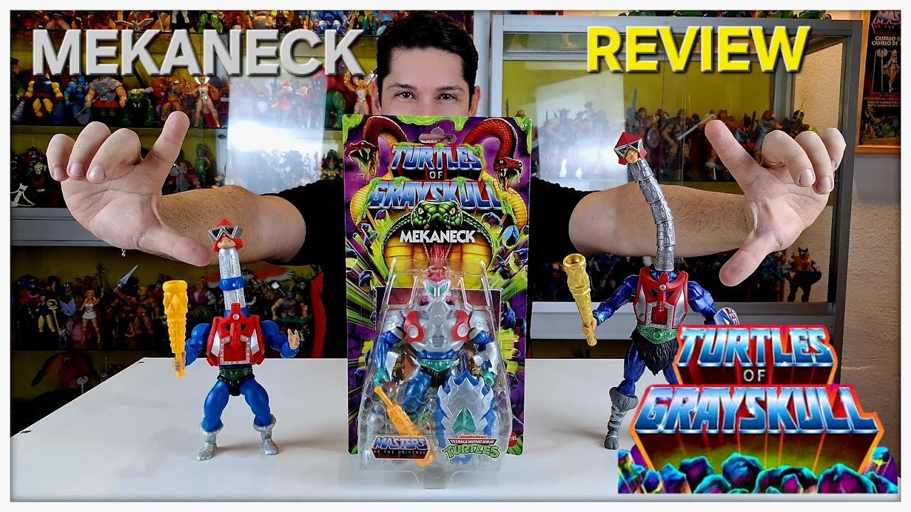 MEKANECK MASTERS OF THE UNIVERSE ORIGINS! TURTLES OF GRAYSKULL FIGURE REVIEW! MOTU COLLECTION!