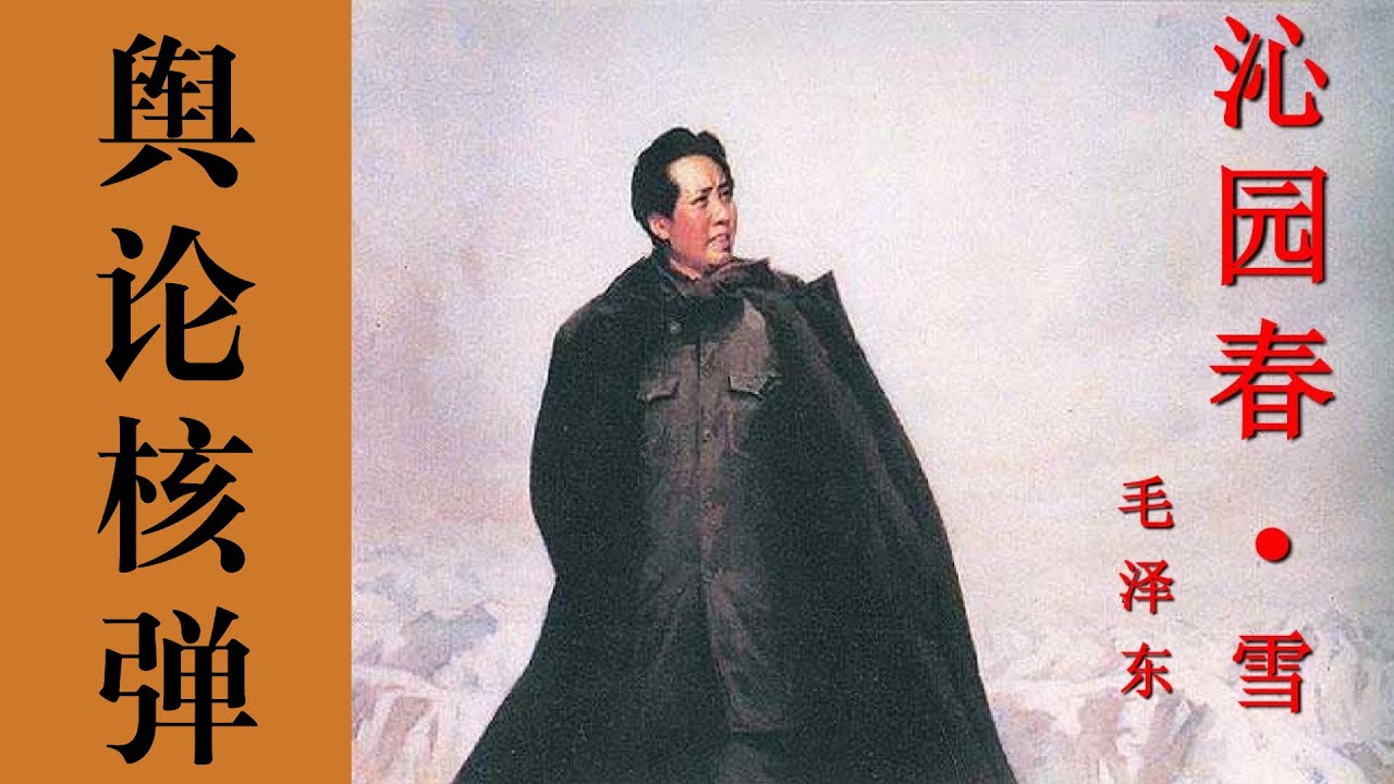 《沁园春 雪》是毛泽东投向重庆的一枚舆论核弹，蒋介石拼尽全力，模仿不来！