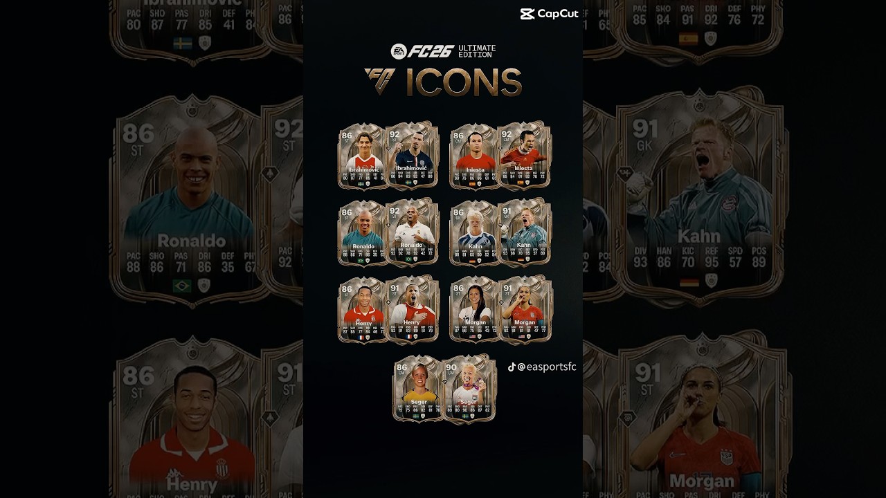 Fc26 Pre order icon and upgraded icon 