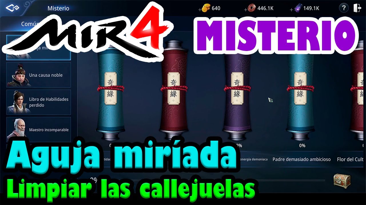 [MIR4] Misterio 3.3 - Una causa noble - Limpiar las callejuelas