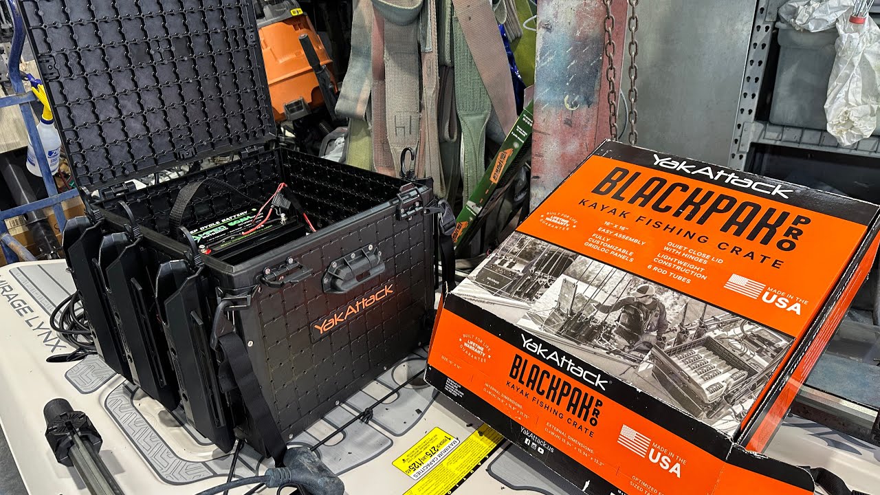 Assembling a YakAttack BlackPack Pro 16x16 crate for my Hobie Lynx kayak