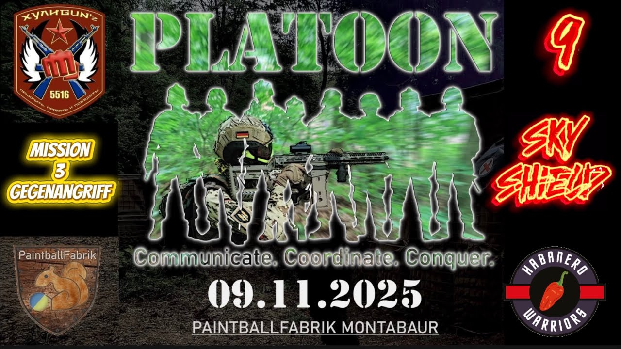 Platoon 9 - Teil 3/3 - Gegenangriff / BLUFOR FT3 / 09.11.2025 / Paintballfabrik Montabaur / Magfed