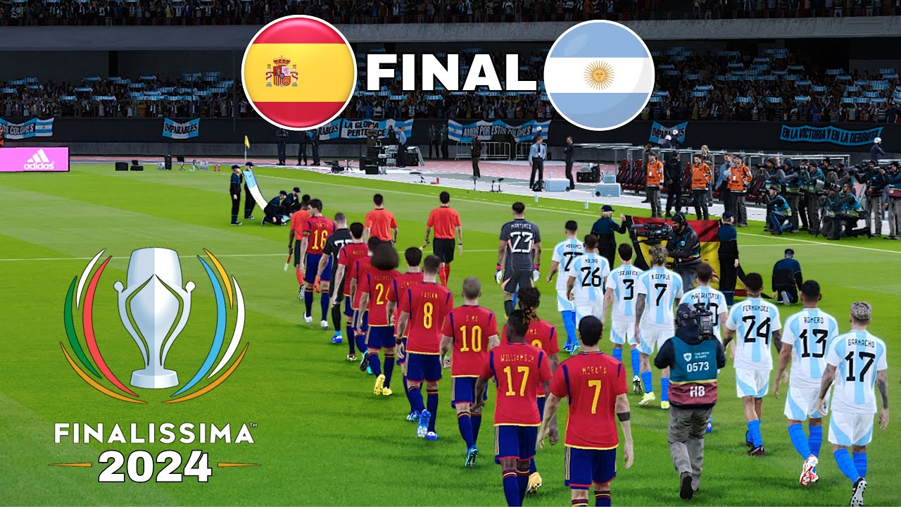 SPAIN X ARGENTINA | SUPER CUP FINALISSIMA 2025 - FINAL - | Realistic match gameplay PES