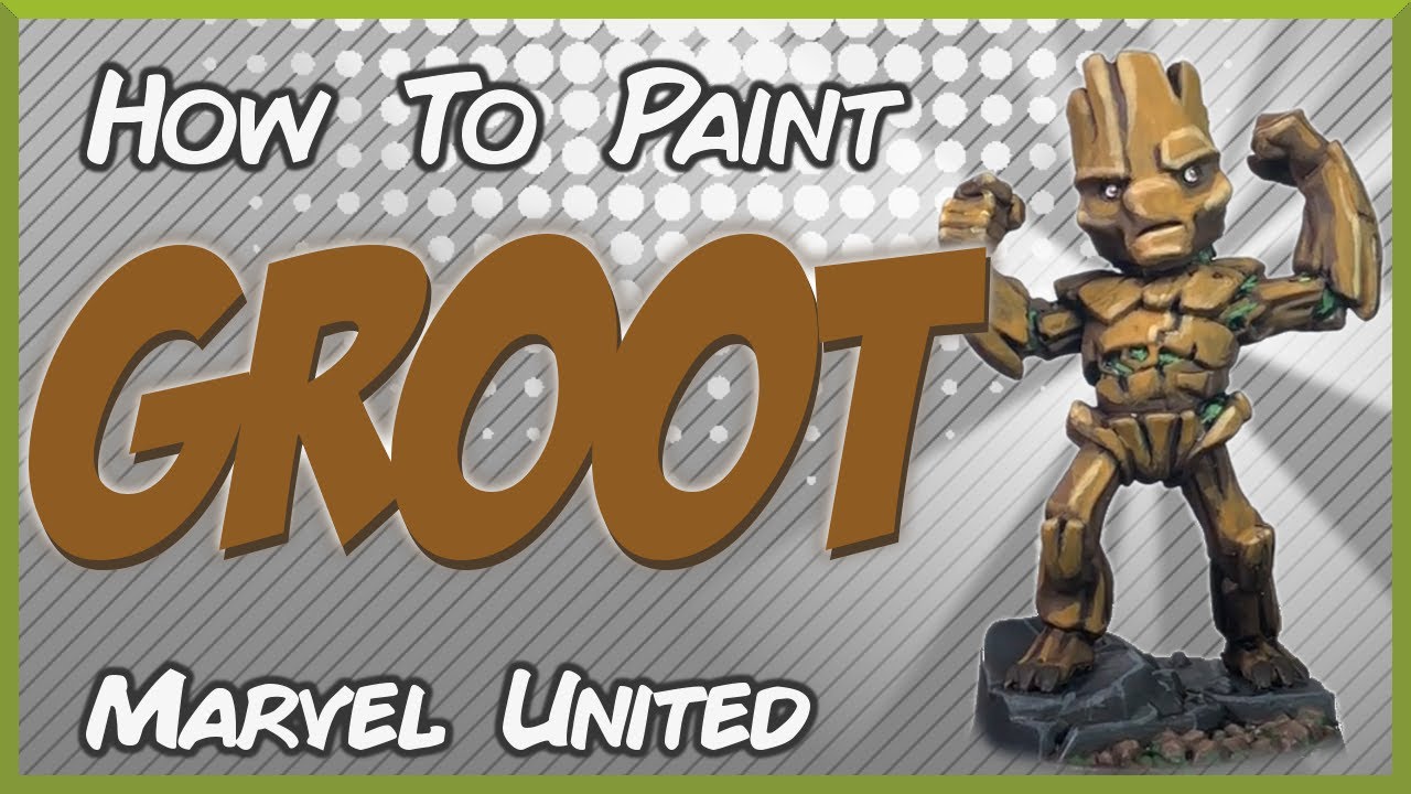 Painting Groot - Marvel United: Guardians of the Galaxy Remix