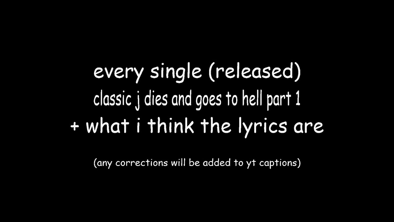 (glass beach) every single classic j dies and goes to hell part 1 demo