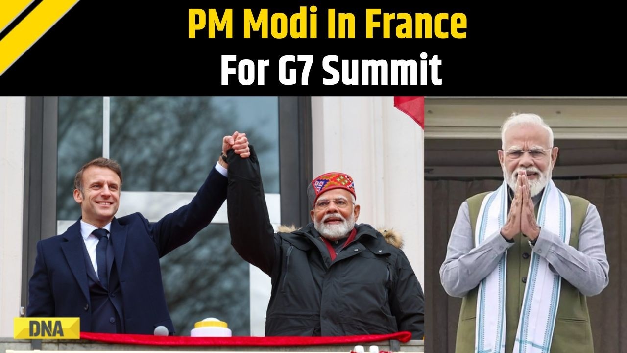 PM Modi In France: PM Arrives In Nice For G7, Receives Warm Welcome by Senior French Dignitaries