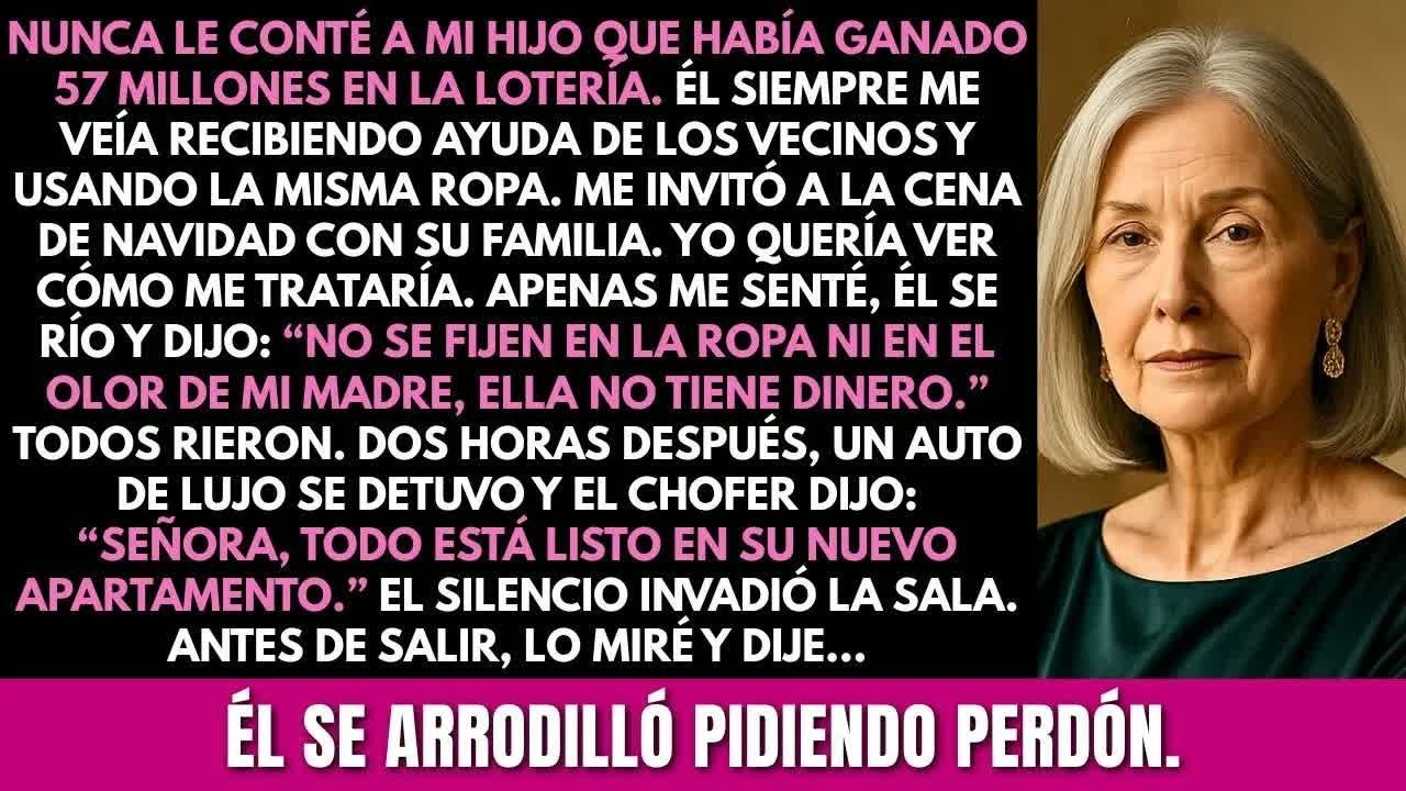 Mi hijo no sabía que yo había ganado $57 Millones y me humilló en la cena de Navidad; horas después.