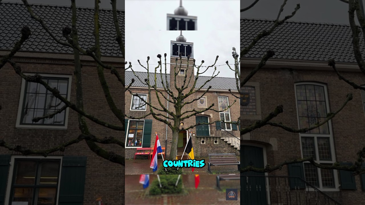 The Most Confusing Border in the World!🧐😗 #facts #boder #baarle #netherlands #shorts