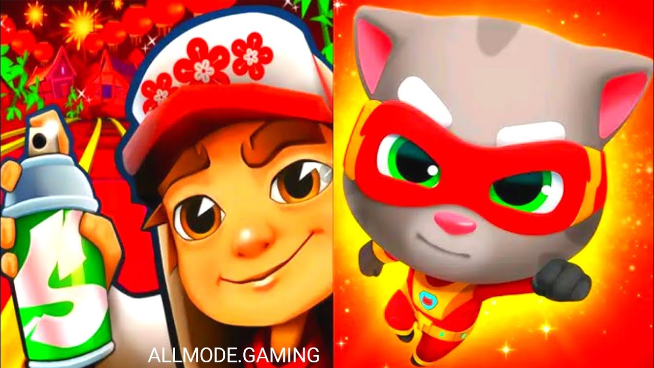 Subway Surfers vs Talking Tom Hero Dash 🔥 | Best Offline Running Game 2026#subwaysurfers #tomhero