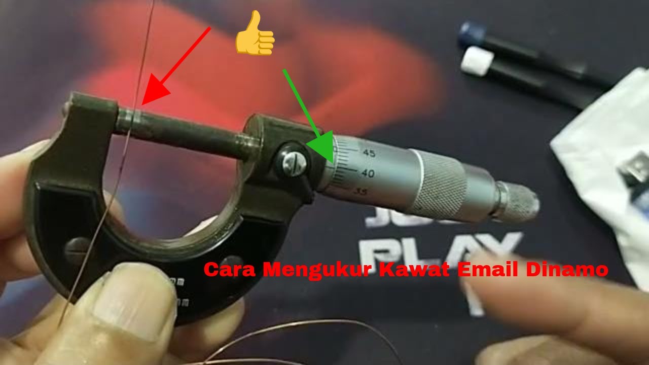 UKUR DIAMETER KAWAT EMAIL DENGAN MICRO METER