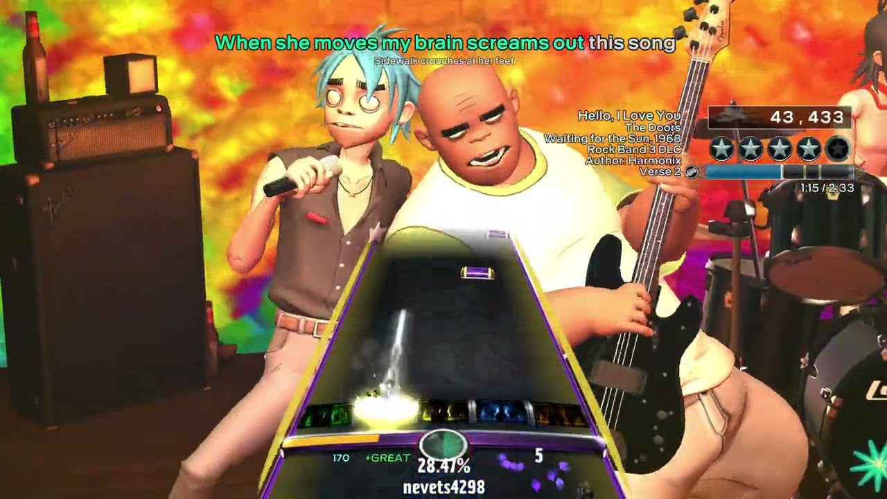 L.A. Woman (1971) by The Doors - Bass Gold Rock Band 3 Deluxe RPCS3