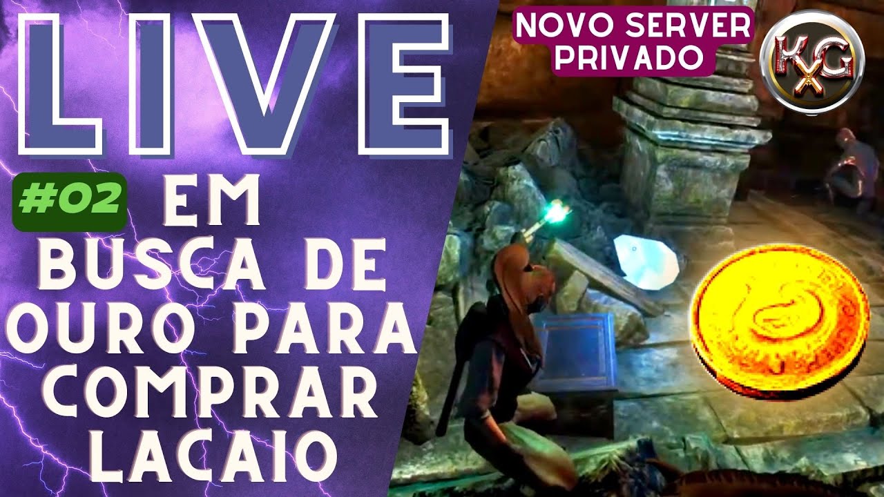 LIVE CONAN EXILES - #02 NO NOVO SERVER NO FARM DE CAVALOS E OURO PARA COMPRAR UM LACAIO NO BUCANEIRO