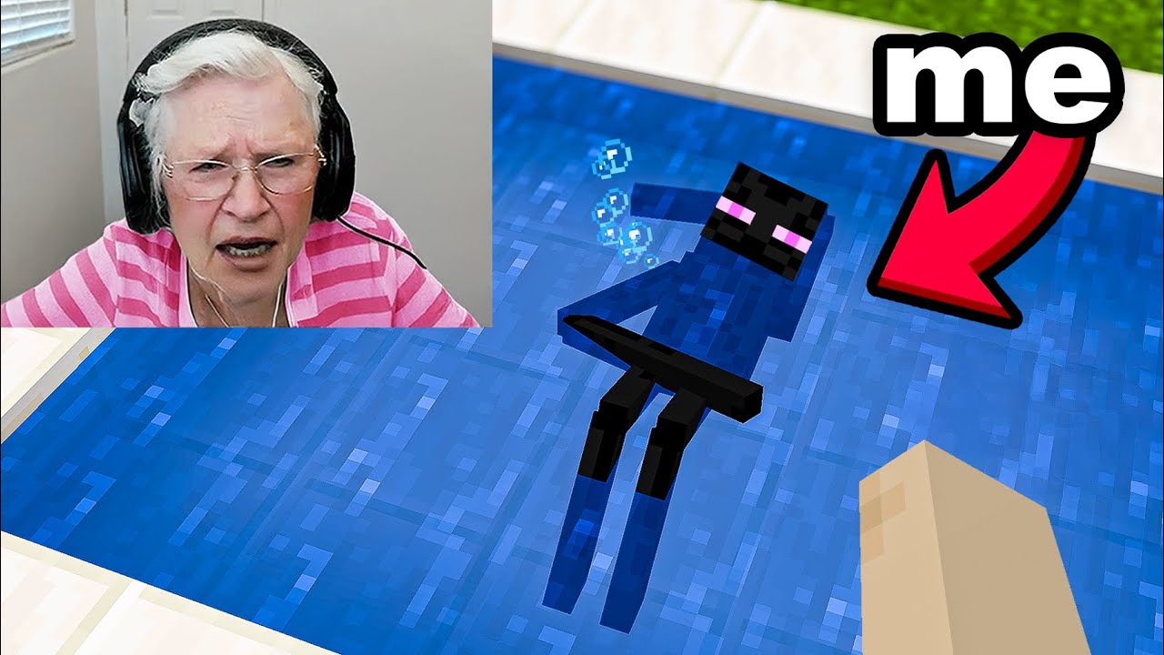 Hiding as Mobs To Fool Grandma in Minecraft