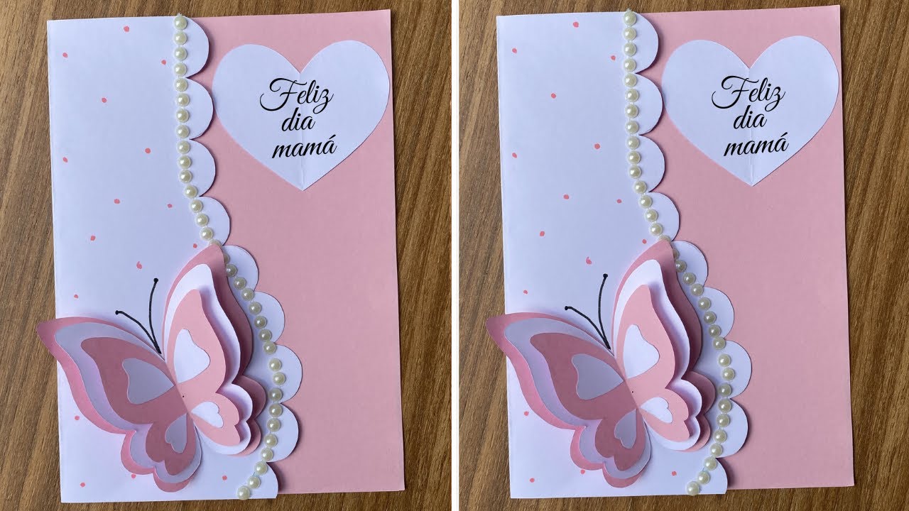 Tarjeta DIY Elegante para Mamá en el Día de la Mujer 💌 Idea Fácil y Delicada | Easy Women’s Day Card