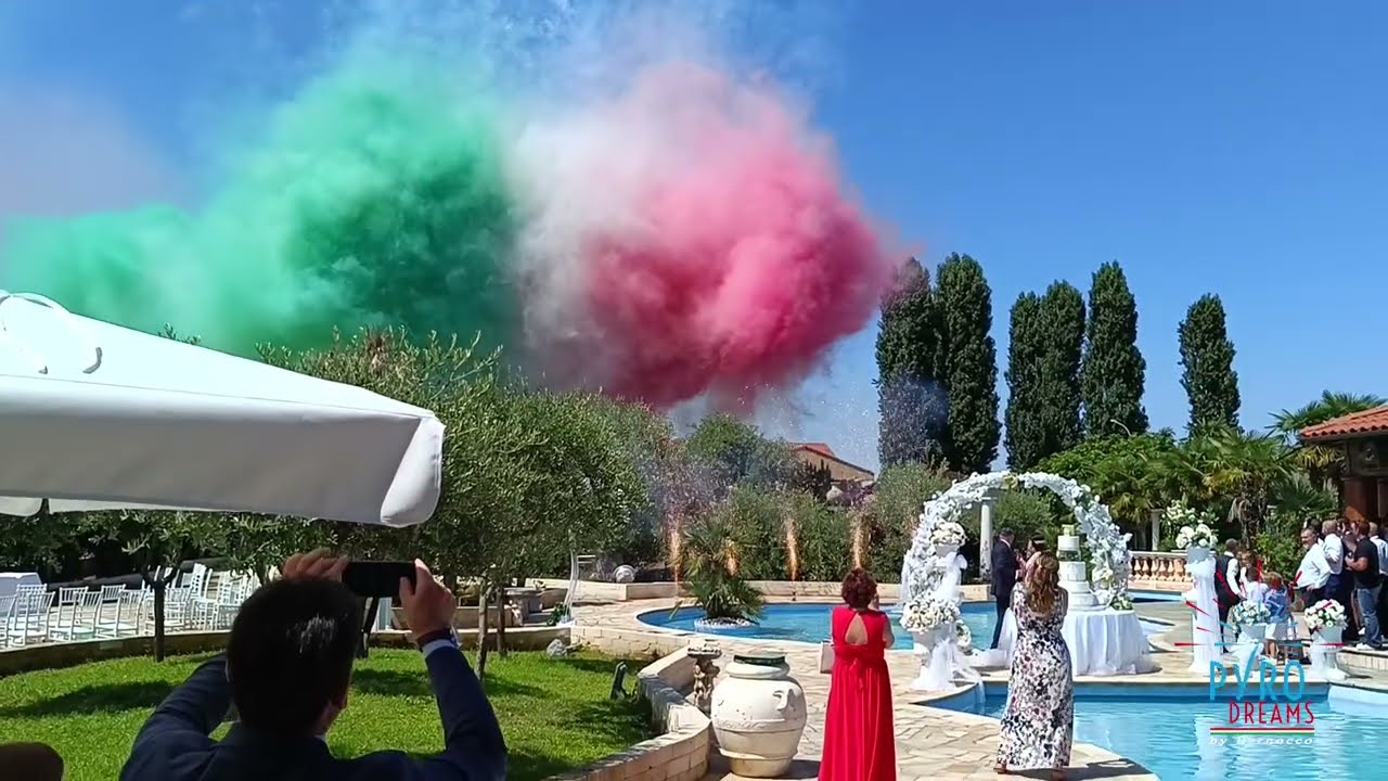 DAYLIGHT FIREWORKS FOR WEDDING