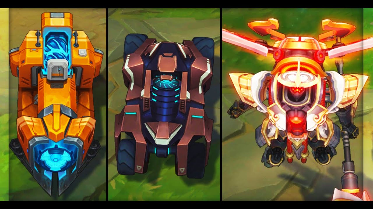 All Mecha Skins - Mecha Kingdoms Pacific Rim Jaegers & Mecha Transformers (League of Legends)