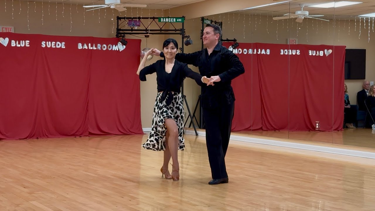 Rumba performance at Blue Suede Ballroom Dance Studio