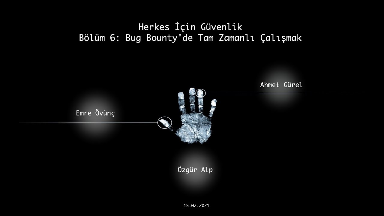 Herkes İçin Güvenlik | Bölüm-6: Bug Bounty'de Tam Zamanlı Çalışmak - Özgür Alp