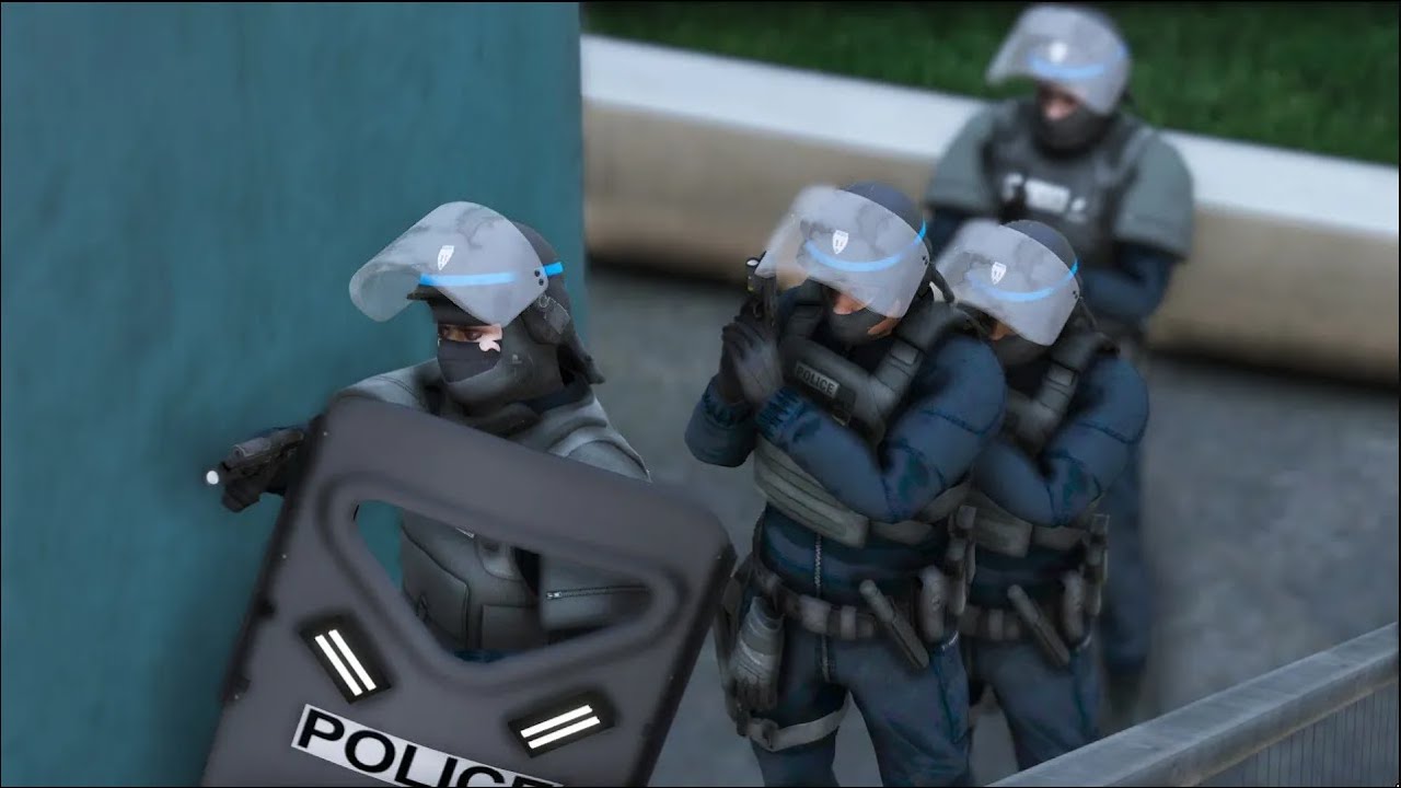 [GTA 5] LA COLONNE D'ASSAUT FAIT UNE  INTERPELLATION A 6H DU MATIN | LSPDFR #741