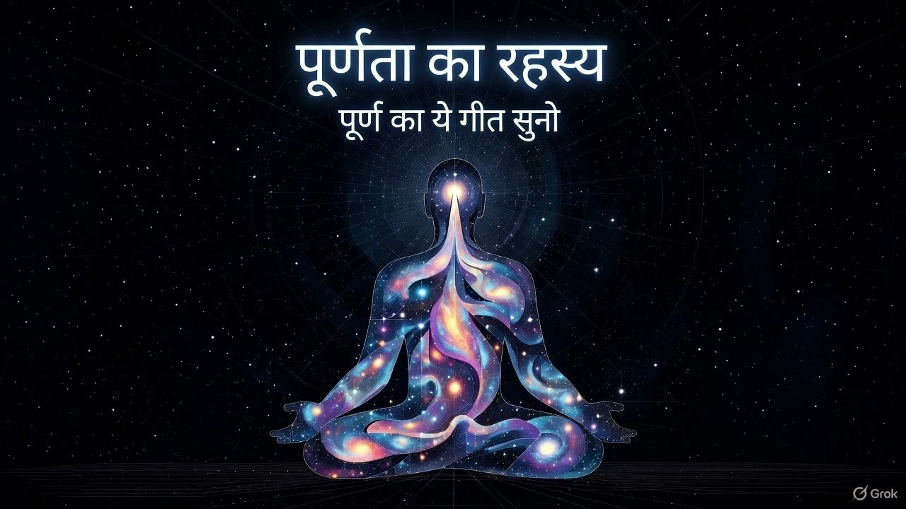पूर्णता का रहस्य - पूर्ण का ये गीत सुनो Purnasya purnamadaya purnamevavashishyate पूर्ण-पूर्ण=पूर्ण