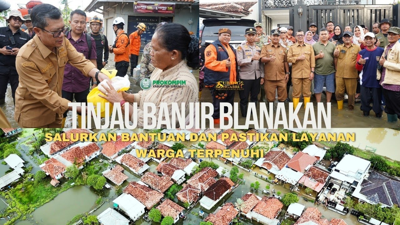 Wakil Bupati Subang Tinjau Banjir Blanakan, Salurkan Bantuan dan Pastikan Layanan Warga Terpenuhi