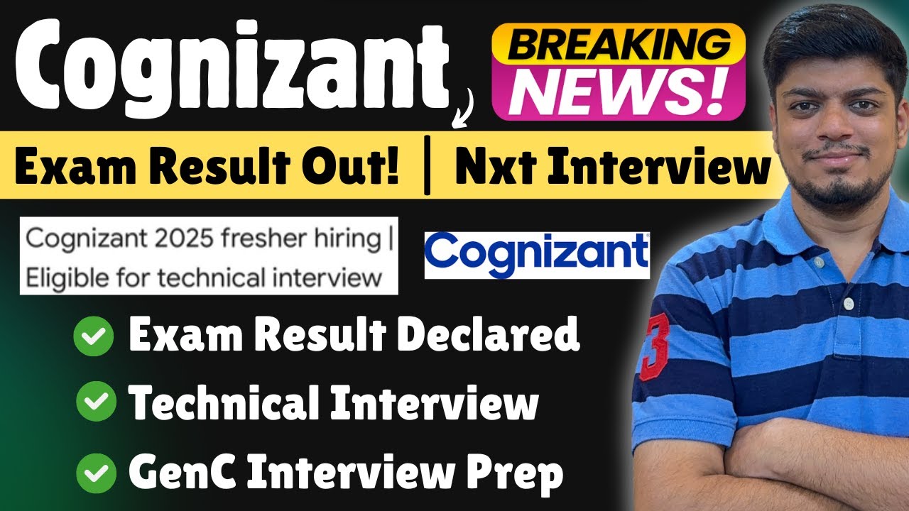 🔥Объявлены результаты экзамена Cognizant GenC | Опыт технического собеседования Cognizant GenC | ...