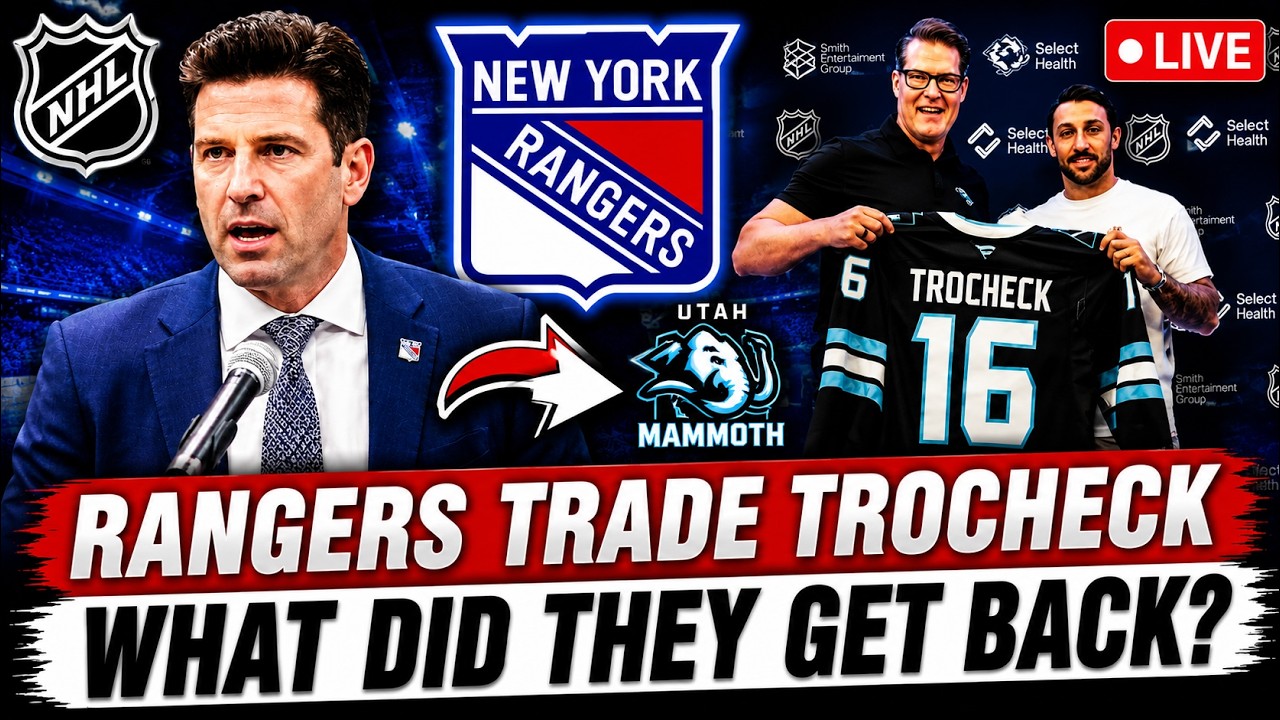 🚨 RANGERS TRADE TROCHECK TO THE MAMMOTH?! HERE'S WHAT THEY REALLY GOT BACK | RANGERS NEWS