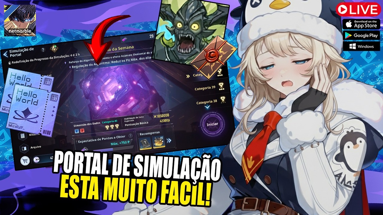 SOLO LEVELING ARISE - PRECISAMOS DE MAIS ANDARES NO PORTAL DE SIMULAÇÃO!!!