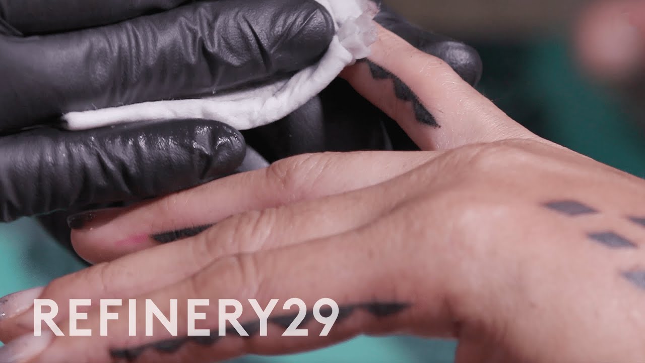 I Got A Traditional Hawaiian Hand-Tap Tattoo | Macro Beauty | Refinery29