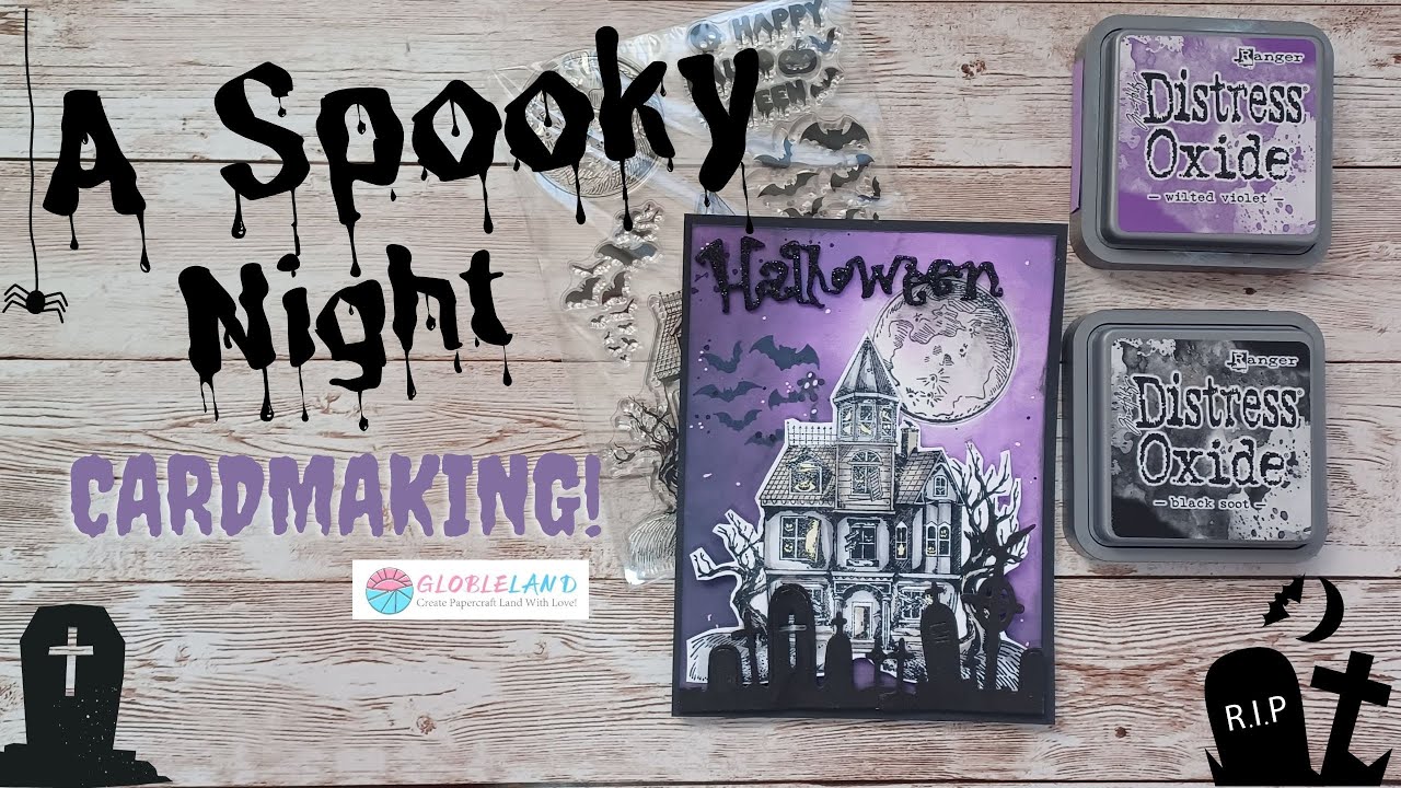 🎃 COMO HACER UNA TARJETA DE HALLOWEEN 🎃 CON SELLO DE GLOBLELAND
