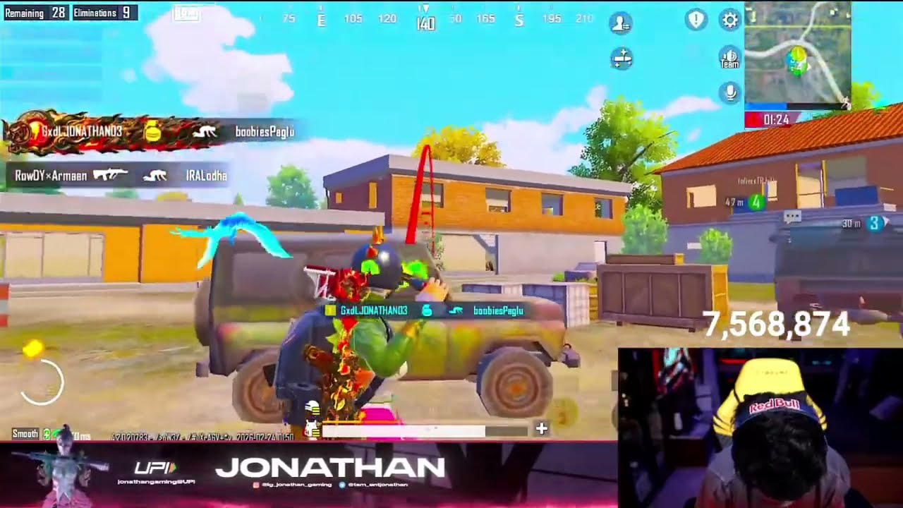 56 Kill Full Squad in One Match|| Jonathan Is Live #jonathan @JONATHANGAMINGYT 