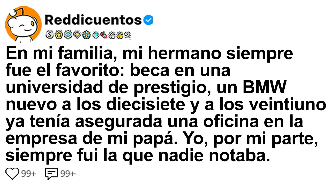 [HISTORIA COMPLETA] En mi familia, mi hermano siempre fue el favorito: beca en una universidad de...