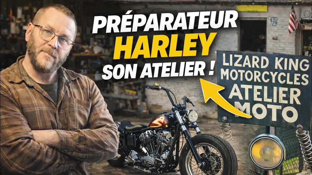 Dans l’atelier de Lizard King Motorcycles : Harley, custom et passion