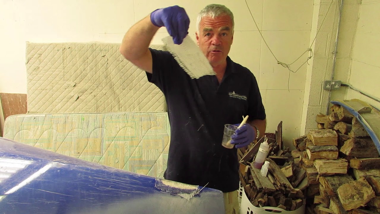 Simple glass fibre repair