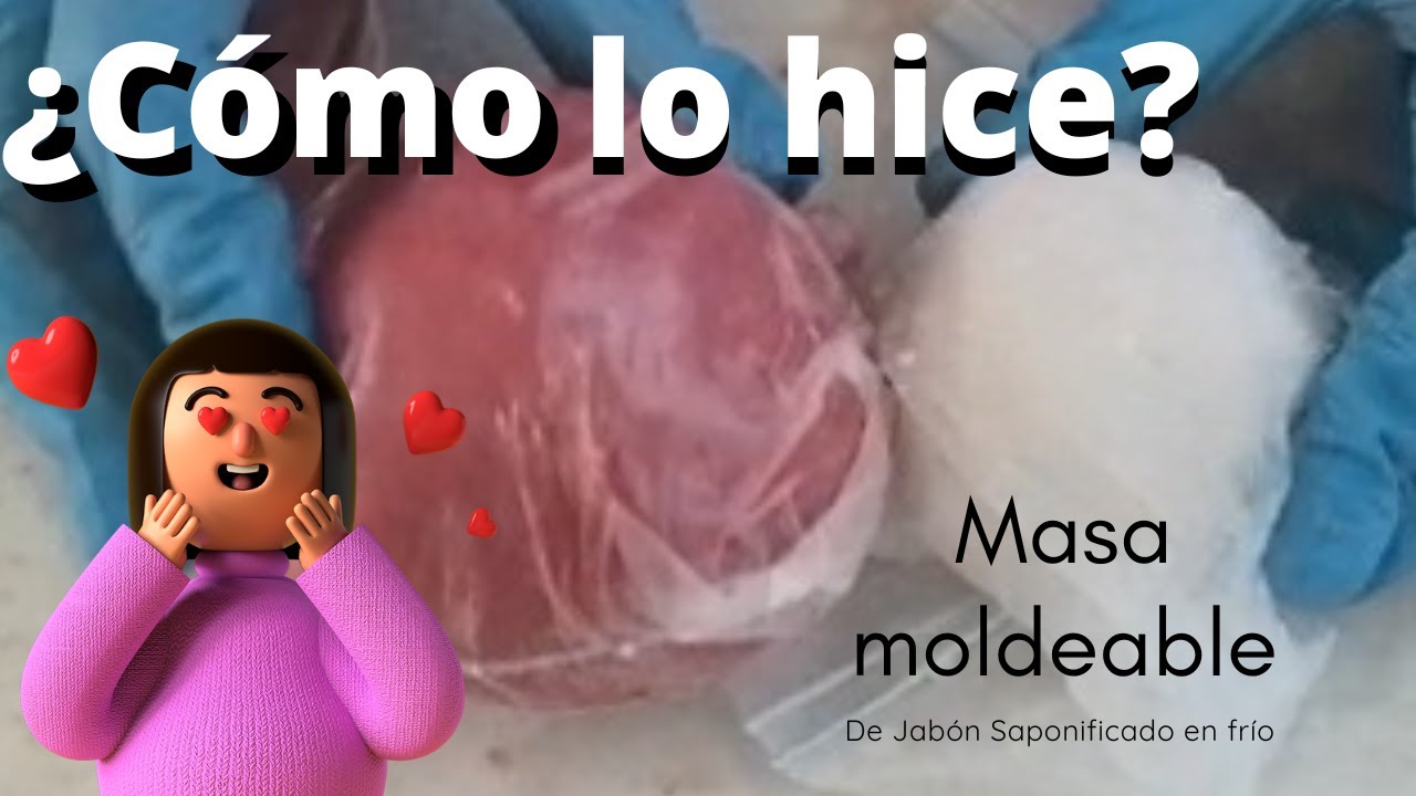 Haz masa moldeable de jabón saponificado en frío.