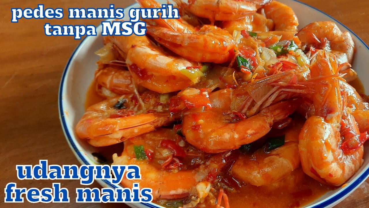 RESEP UDANG SAUS PADANG PEDAS ALA RESTORAN