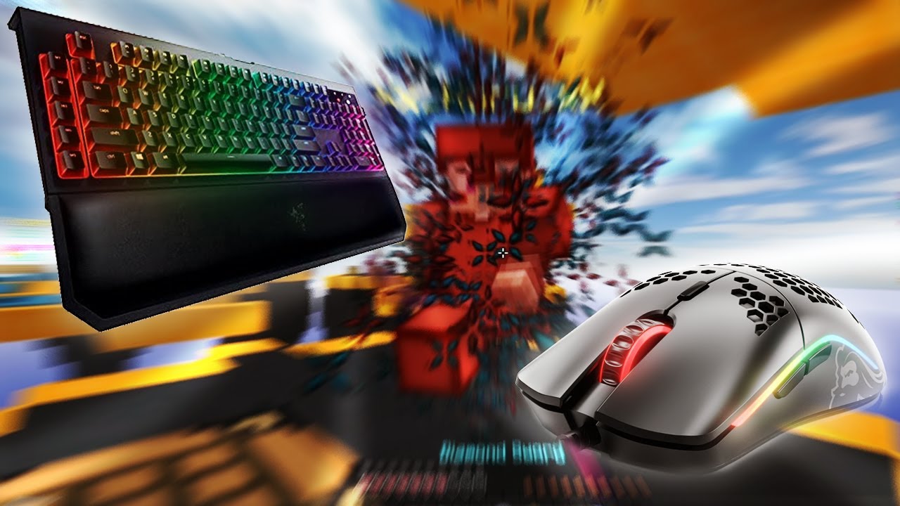 KEYBOARD AND MOUSE SOUNDS | 20 CPS BREEZILY + PVP COMBOS **4K 240FPS** [SKYWARS]