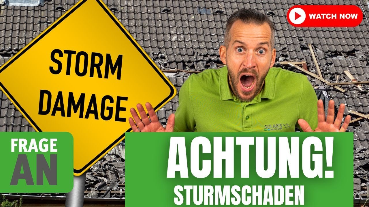 Sturmsch&auml;den durch Photovoltaikanlagen: Risiken und worauf ihr achten solltet.