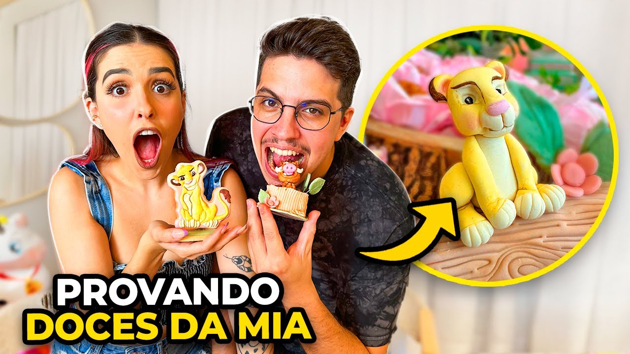 PROVANDO DOCES DO ANIVERSÁRIO DA MIA!